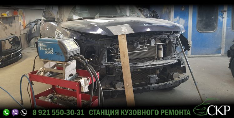 Восстановление кузова Инфинити QX80 (Infiniti QX80) в СПб в автосервисе СКР.